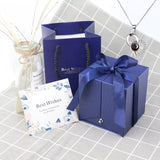 Love Projection Necklace with Luxury Rose Gifts Box for Girlfriend 2023 New Valentine Present 100 Languages I Love You Jewelry thumbnail