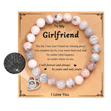 I Love You 100 Language Bracelet Couples Gifts for Girlfriend, My Love, Soulmate, Anniversary Valentines Day Birthday Bracelets thumbnail
