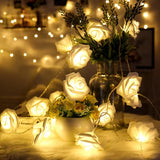 1.5M Artificial Rose Led Light String Romantic Valentine'S Day Proposal Glow Rose Mother'S Day Wedding Simulation Rose Light DIY thumbnail