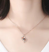 Love Projection Necklace with Luxury Rose Gifts Box for Girlfriend 2023 New Valentine Present 100 Languages I Love You Jewelry thumbnail