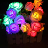1.5M Artificial Rose Led Light String Romantic Valentine'S Day Proposal Glow Rose Mother'S Day Wedding Simulation Rose Light DIY thumbnail