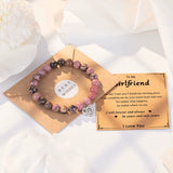 I Love You 100 Language Bracelet Couples Gifts for Girlfriend, My Love, Soulmate, Anniversary Valentines Day Birthday Bracelets thumbnail