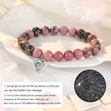 I Love You 100 Language Bracelet Couples Gifts for Girlfriend, My Love, Soulmate, Anniversary Valentines Day Birthday Bracelets thumbnail