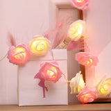 1.5M Artificial Rose Led Light String Romantic Valentine'S Day Proposal Glow Rose Mother'S Day Wedding Simulation Rose Light DIY thumbnail