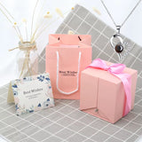 Love Projection Necklace with Luxury Rose Gifts Box for Girlfriend 2023 New Valentine Present 100 Languages I Love You Jewelry thumbnail