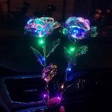 Beautiful Artificial Rose Exquisite Fake LED Rose Decorative Birthday Gift Luminous Fake LED Rose thumbnail