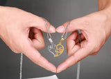 Pendant Love Necklace Set Lover Valentine Gifts Stainless Steel Chain Necklace thumbnail