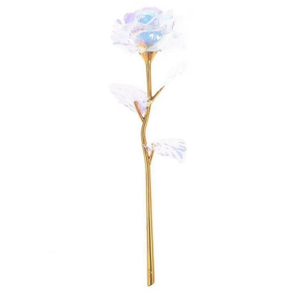 Beautiful Artificial Rose Exquisite Fake LED Rose Decorative Birthday Gift Luminous Fake LED Rose