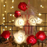 1.5M Artificial Rose Led Light String Romantic Valentine'S Day Proposal Glow Rose Mother'S Day Wedding Simulation Rose Light DIY thumbnail